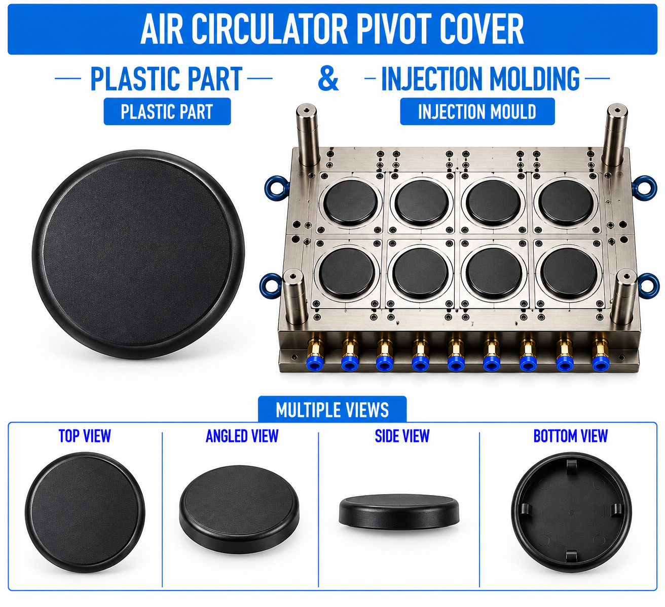 Air Circulator Plastic Pivot Cover Mould and Moulding Service